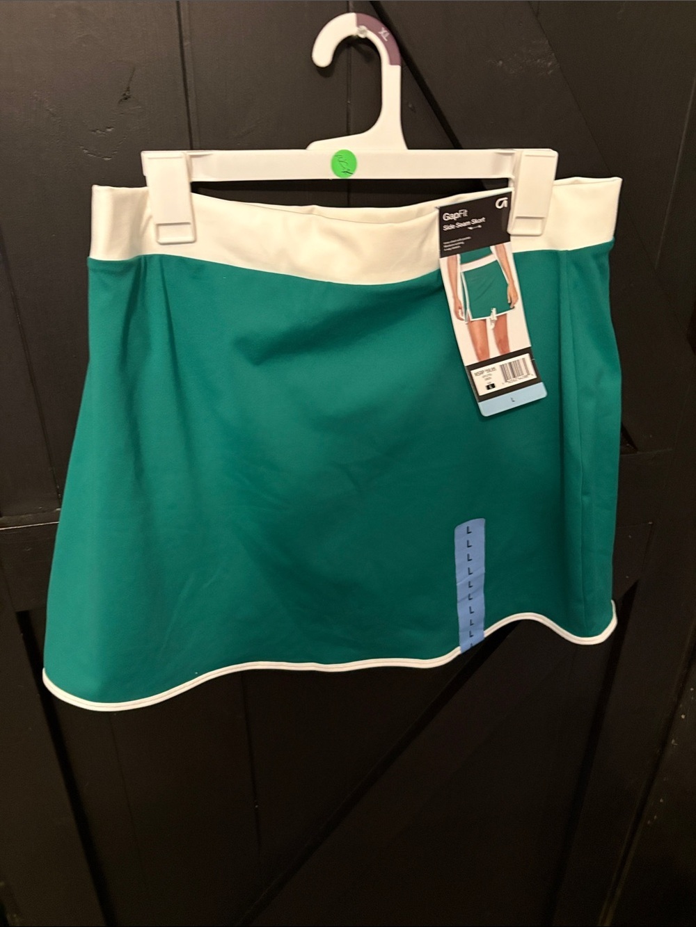GAP Teal and White Flared Circle Skirt